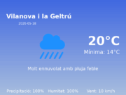 Predicció meteorològica: Vilanova i la Geltrú, 18 de Maig de 2026