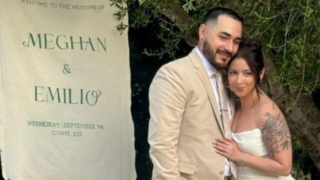 Imatge de la Meghan i l'Emilio a la seva boda en Cunit (Mossos d'Esquadra)